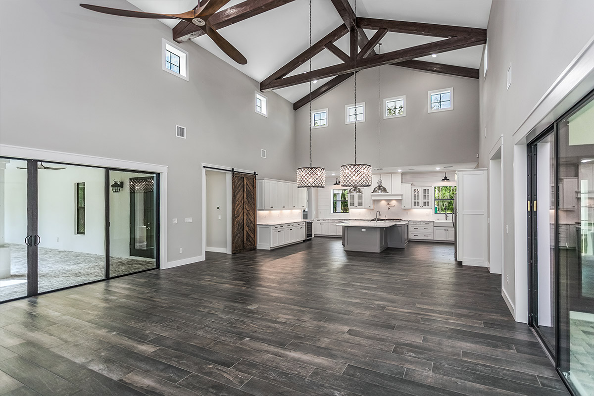 Soaring 24' Ceilings in Great Room, Dining, and Kitchen